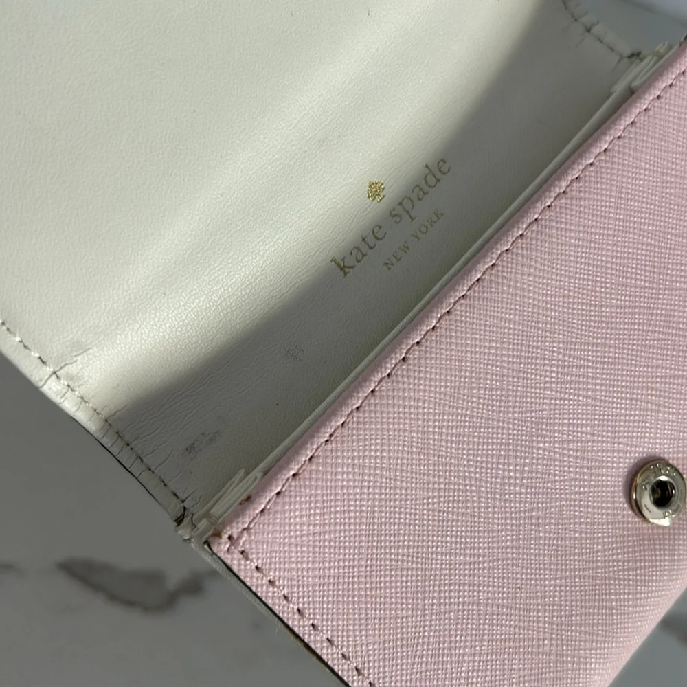 Kate Spade Mikas Pond Christine Light Pink Small Wallet Card Hokder